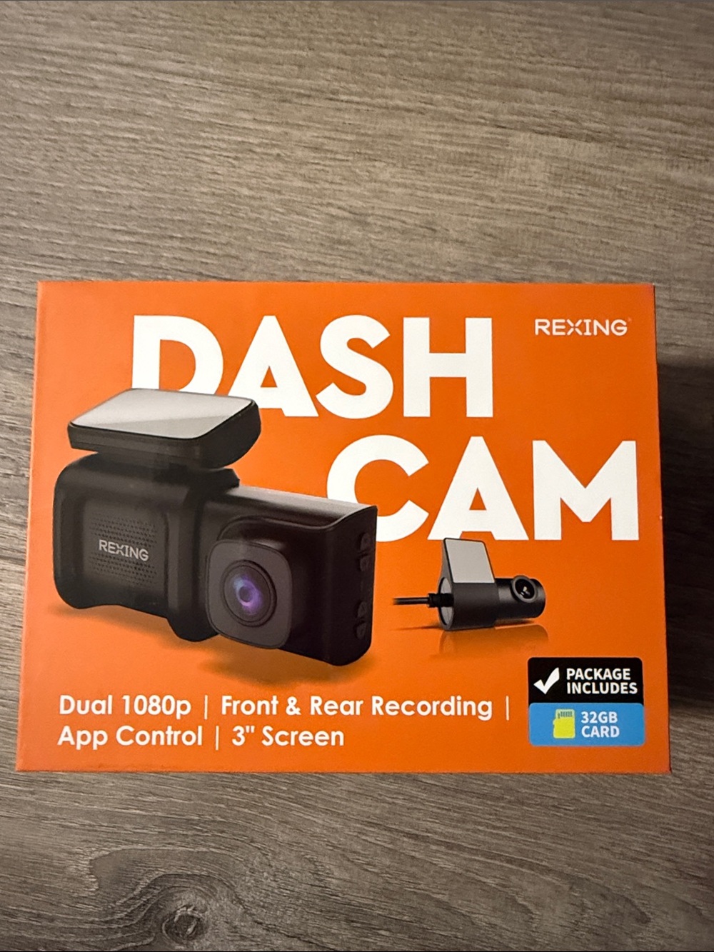 Front and rear dash camera